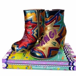 Irregular Choice BANG POW Red boots collectors item EU 41